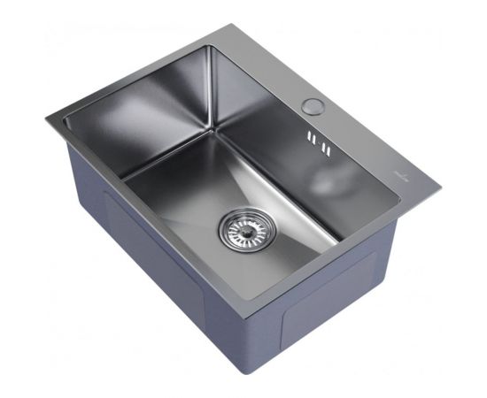 Настольная мойка MIXLINE PRO 60x45, 3 мм, выпуск 3 1/2, 22 см, с сифоном, сатин 547235 