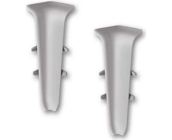 Внутренний угол для плинтуса DECONIKA (70 мм; 036 Платиново-серый; 2 шт.) Д-П70-В-Ф2 036 ПЛТ СЕР 