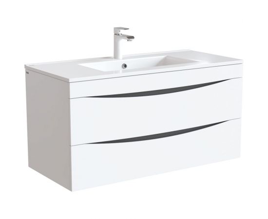 Тумба с умывальником IDDIS Cloud подвесная, 100 см, белая CLO10W1i95K 