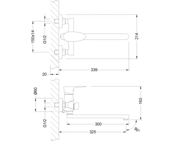 Универсальный смеситель Lemark Nero LM0251C – изображение 2