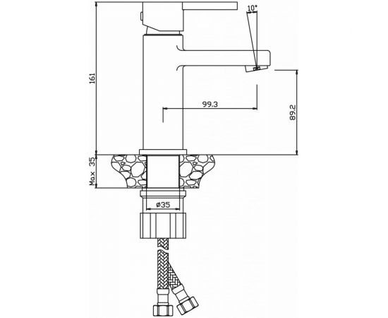 Смеситель для раковины OLIVES TORRES 17100TR – изображение 2