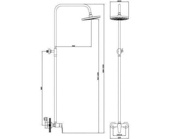 Душевая система Diadonna D80-334109 – изображение 2