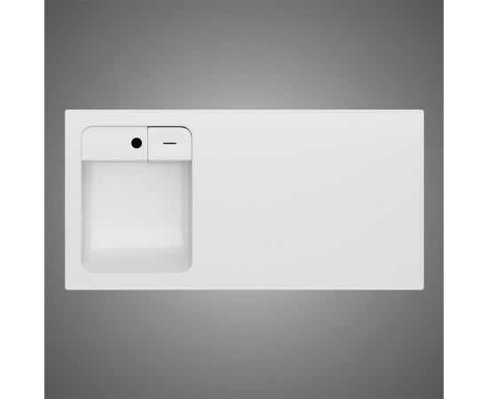 Раковина над стиральной машиной AM.PM X-Joy литьевой мрамор, левая, 120 см M85AWPL1201WG – изображение 3