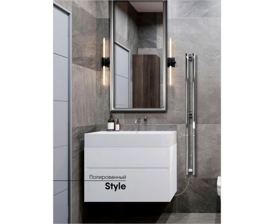 Полотенцесушитель INDIGO Style (electro) 120/10 (скр.монтаж, унив.подкл.R/L, полиров.) LSE120-10Rt – изображение 3