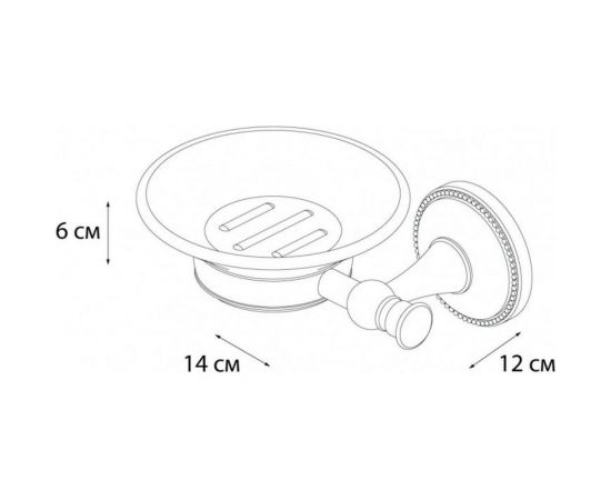 Мыльница GRAMPUS ALFA керамика GR-9508 9508 – изображение 3