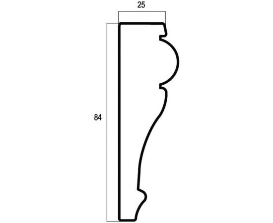 Потолочный плинтус Cosca 152-552 интерьерный багет, 84 мм, античное золото СПБ016609 – изображение 4