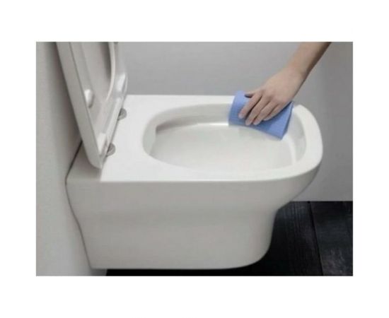 Безободковый подвесной унитаз JACOB DELAFON VOX EDM102-00 белый 00000057001 – изображение 4