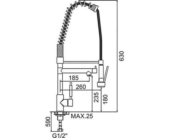 Смеситель для кухни Ledeme L76005-2 – изображение 8