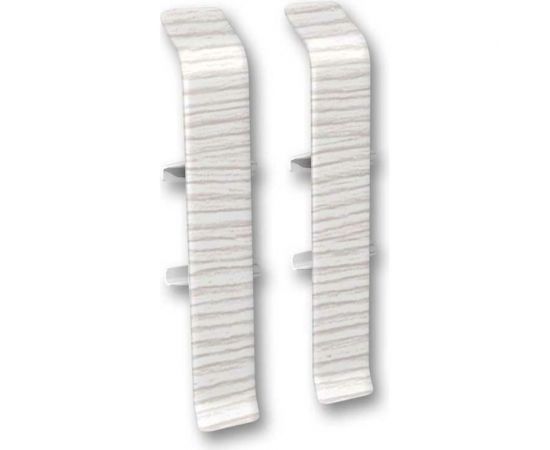 Соединитель для плинтуса DECONIKA (55 мм, 255 Ясень бьянко, 2 шт.) Д-П55-С-Ф2 255 ЯСН БНК 