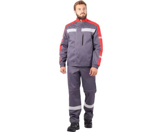 Костюм ГК Спецобъединение РОУД серый-красный Кос 451/120/170 