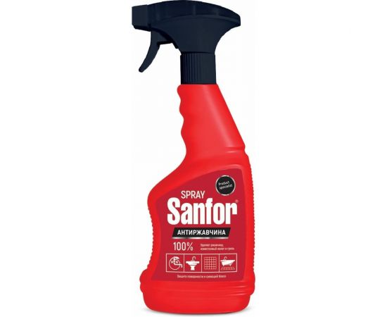 Спрей для удаления известкового налета и ржавчины SANFOR 500 мл 12874 