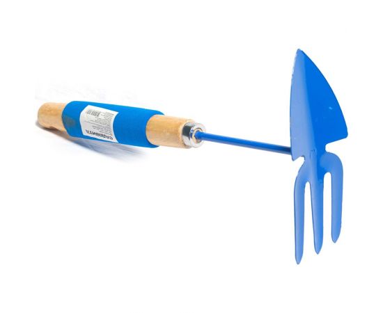 Комбинированная мотыжка-рыхлитель с деревянной ручкой САДОВИТА лепесток с мягкой вставкой 00076520 