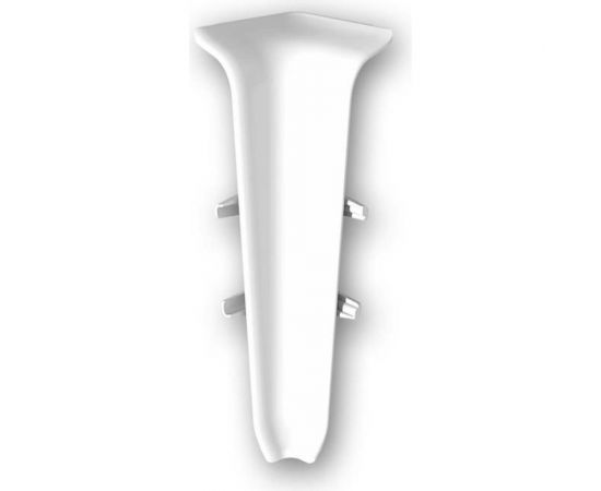 Внутренний угол для плинтуса DECONIKA (55 мм; 001 белый 2 шт.) Д-П55-В-Ф2 001 БЕЛ 