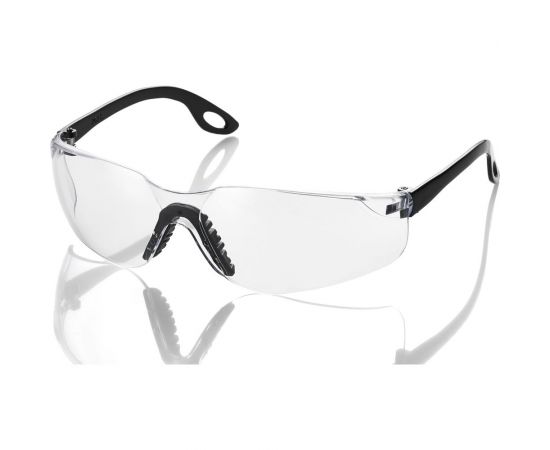 Защитные очки КЭС прозрачные с черными дужками 705 
