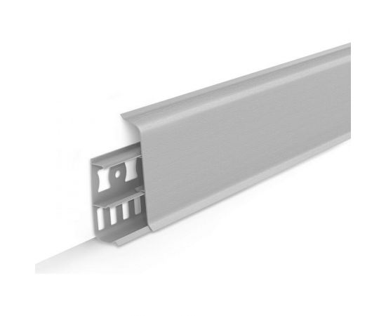 Напольный плинтус DECONIKA (70 мм; 2,2 м; 002 светло-серый; 1 шт.) Д-П70 002 СВТ СЕР 