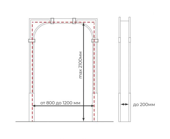 Арка Cosca decor Порту мелинга капучино, ламинированный МДФ, набор СПБ099555 – изображение 11