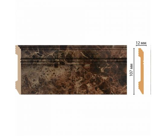 Плинтус напольный Decomaster 107x12x2400 мм D105-713 ДМ – изображение 2
