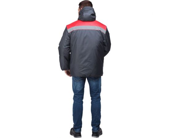 Утепленная куртка ГК Спецобъединение РАЙТ темно-серый/красный, размер 96-100, рост 170-176 Кур 317/ 96/170 – изображение 2