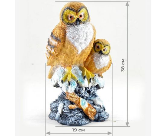 Садовая фигура СКАЗКА Две совы полярные JNG054 – изображение 2