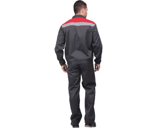Костюм ГК Спецобъединение МАСТЕР ПРОФИ серый/красный, р.96-100, рост 182-188 Кос 040/ 96/182 – изображение 3