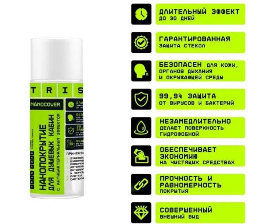 Нанопокрытие для душевых кабин TriS с антибактериальным эффектом БХ012 – изображение 3
