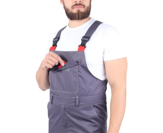 Костюм ГК Спецобъединение РОУД серый-красный Кос 451/120/170 – изображение 5