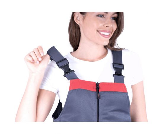 Женский утепленный костюм ГК Спецобъединение АНГАРА серый-красный, размер 96-100, рост 158-164 Кос 469/ 96/158 – изображение 5