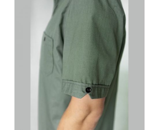 Мужская рубашка с коротким рукавом Текстиль М Меркури, серый SH_GREYM/43 – изображение 5