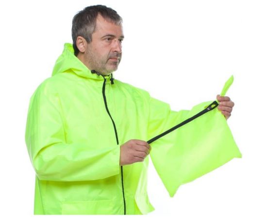 Влагозащитный облегченный плащ-дождевик БЕРТА 800-56-58, лимонный – изображение 7