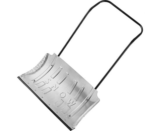 Оцинкованный движок для уборки снега СИБРТЕХ 750x420x1120 мм, усиленный, стальная рукоятка 61497 