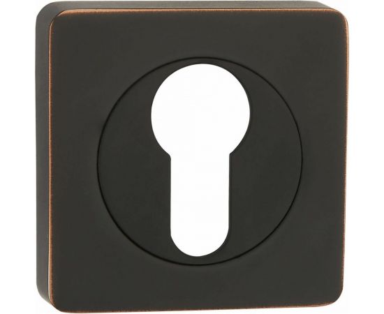 Квадратная накладка РЕНЦ на цилиндр, черная бронза с патиной ET 02 ABB 