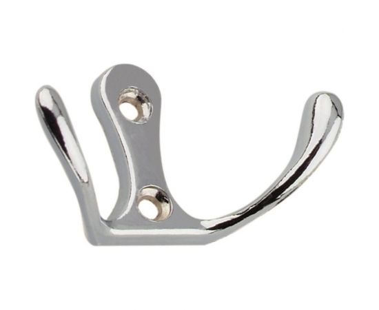 Крючок Trodos 04.11.02 двойной, малый, хром 302029 