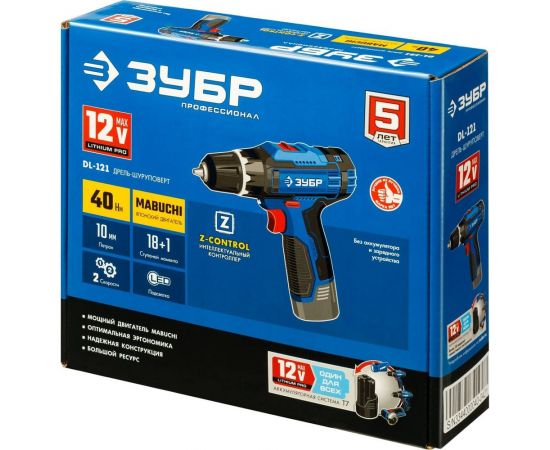 Дрель-шуруповерт ЗУБР Профессионал DL-121 – изображение 11