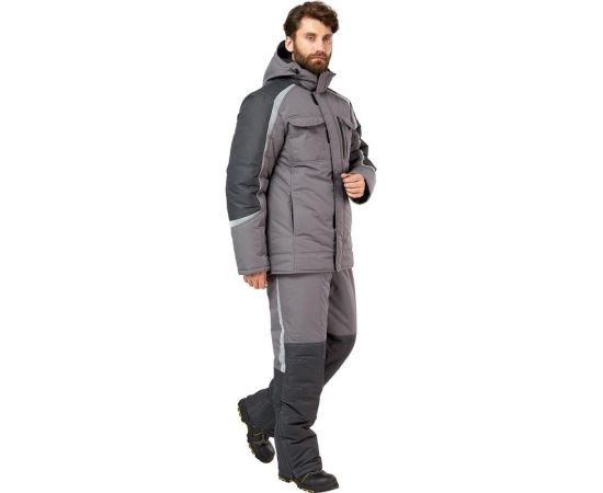 Костюм Эксперт Спецодежда Финикс, серый/темно-серый, зимний, р. 48-50, рост 182-188 6446000031646 – изображение 2