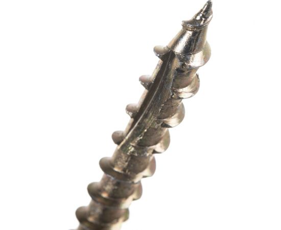 Шуруп Rusconnect CS 08140 с/нарез. д/дерева, потай 8х140 100 шт. Желтый цинк 310814 – изображение 2