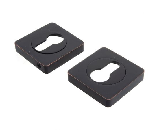 Квадратная накладка РЕНЦ на цилиндр, черная бронза с патиной ET 02 ABB – изображение 3