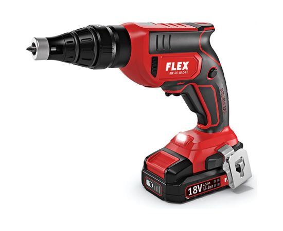 Аккумуляторный шуруповерт для гипсокартона FLEX DW 45 18.0-EC M/2.5 Set 466824 – изображение 8