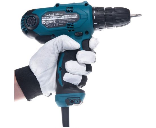 Дрель-шуруповерт Makita DF0300 + набор бит D-65028 10 шт. DF0300X3 – изображение 10