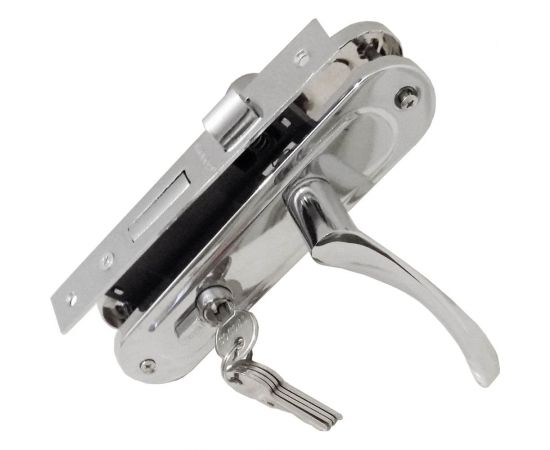 Врезной замок Trodos 61/76 CP хром 202078 