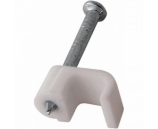 Плоский крепеж кабеля REXANT 4x2 мм, белый 50 шт 07-4204 