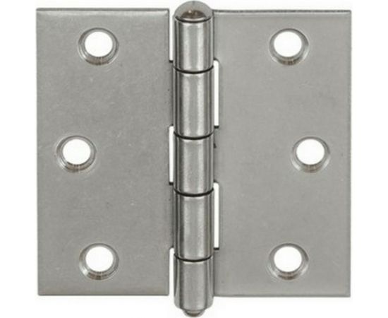 Прямая усиленная петля VORMANN 75х75х1,8 мм, нержавеющая сталь 010614075 