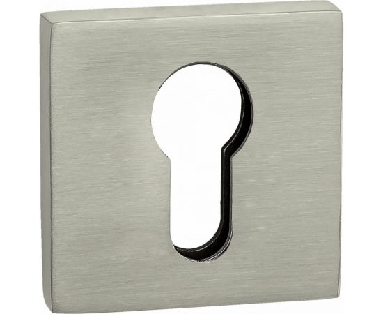 Квадратная накладка на цилиндр RENZ никель супер матовый INET 03 MSN 