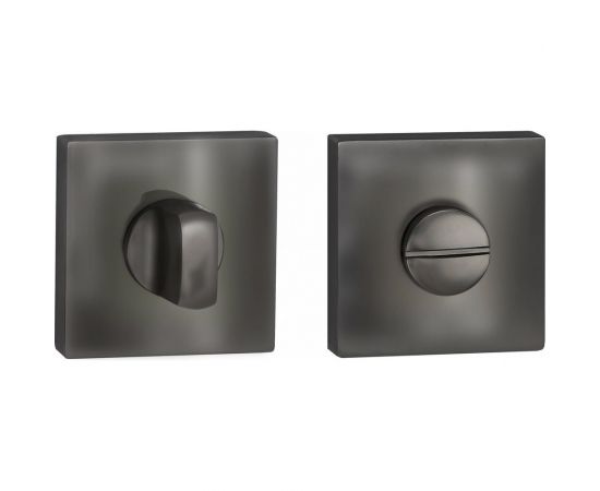 Квадратная завертка к ручкам RENZ черный никель INBK 03 BN 