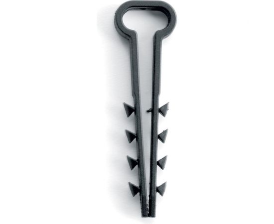 Дюбель-хомут для плоского кабеля STEKKER 5-10 мм, DCL01-05-10, черный, 100 шт. 39860 – изображение 2