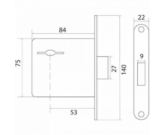 Врезной замок Trodos ЗВ8-4 202043 – изображение 2