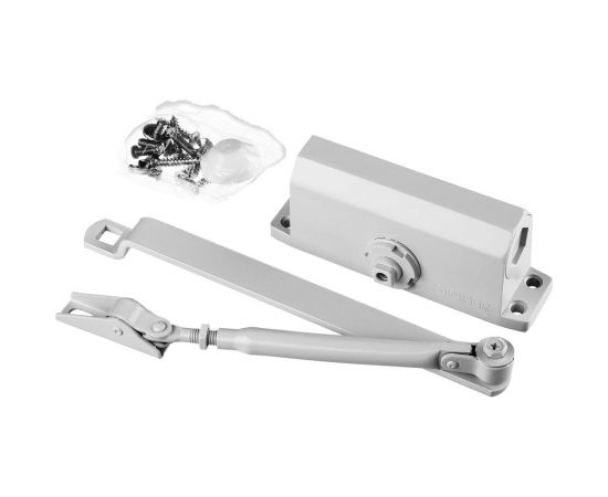 Дверной доводчик для дверей массой до 100 кг STAYER цвет белый 37916-100 – изображение 2