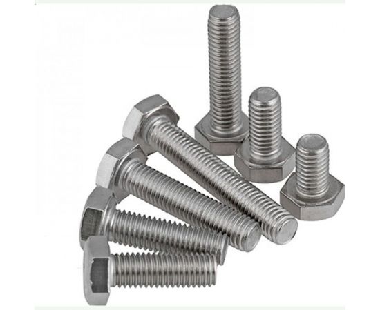 Болт Tech-Krep DIN933 с шестигранной головкой, оцинкованный М12х40 + гайка + шайба 2 шт - пакет 136922 – изображение 3