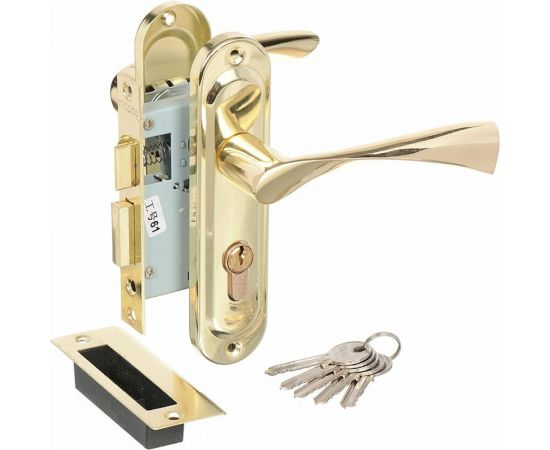 Врезной замок Trodos 50/76-ЦМ70 PB золото 202058 – изображение 3