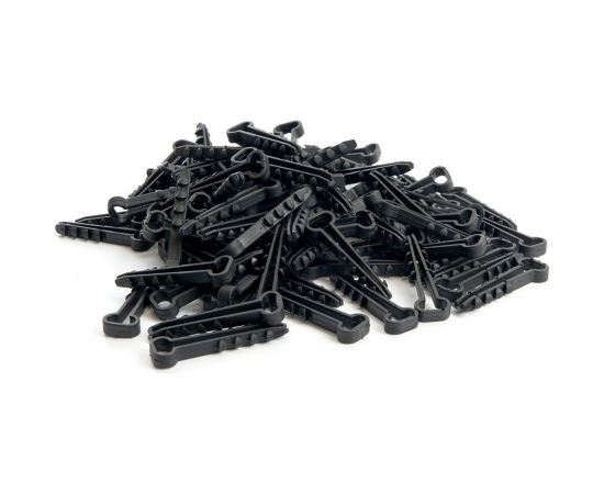 Дюбель-хомут для плоского кабеля STEKKER 5-10 мм, DCL01-05-10, черный, 100 шт. 39860 – изображение 3