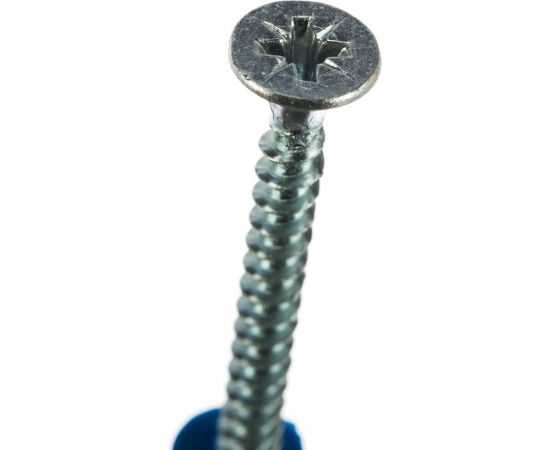 Саморез ШУц Tech-Krep 5,0х60 потайная головка + дюбель 8х40 20 шт - пакет 112564 – изображение 4